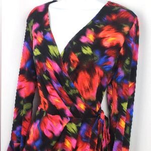 LONDON TIMES Wrap Dress